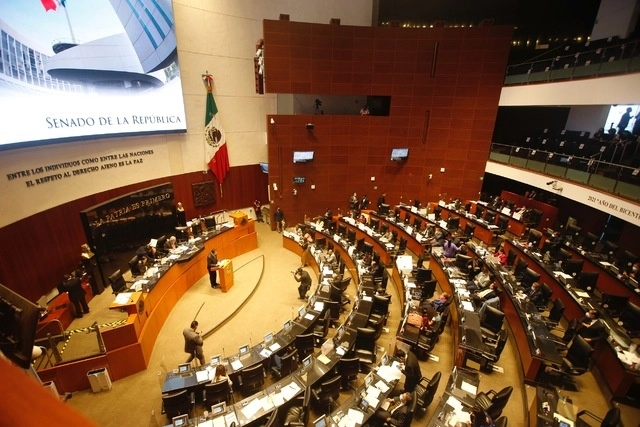 Sala de sesiones del Senado de la República en imagen de archivo. Foto Guillermo Sologuren
