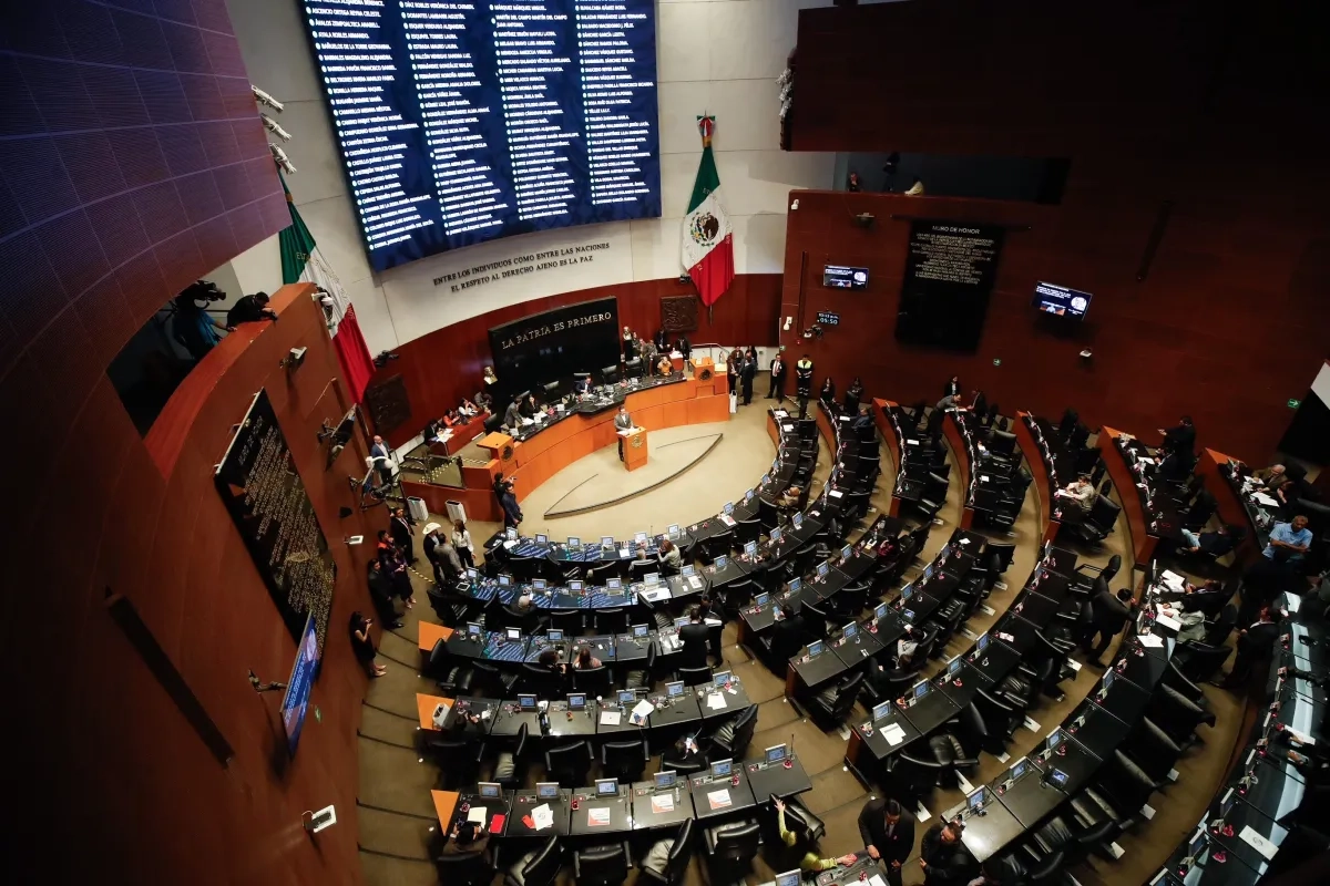 Sala de sesiones del Senado de la República en imagen de archivo. Foto 