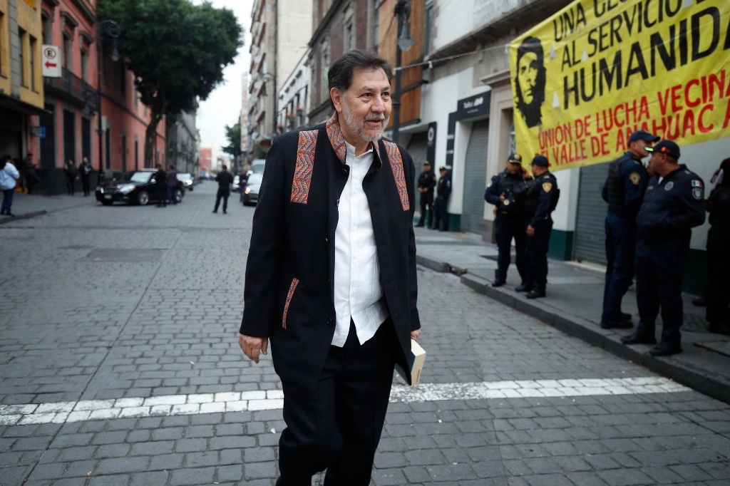 El senador del PT y presidente de la Mesa Directiva de la Cámara Alta, Fernández Noroña. Foto Cristina Rodríguez