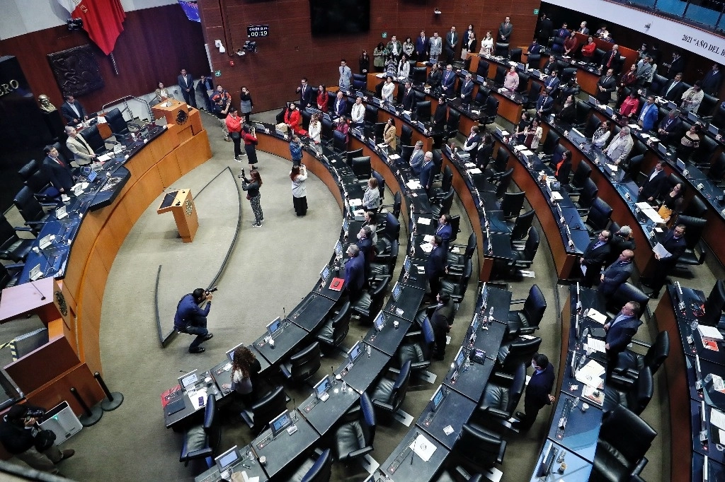 Sala de sesiones del Senado de la República en imagen de archivo. Foto Marco Peláez