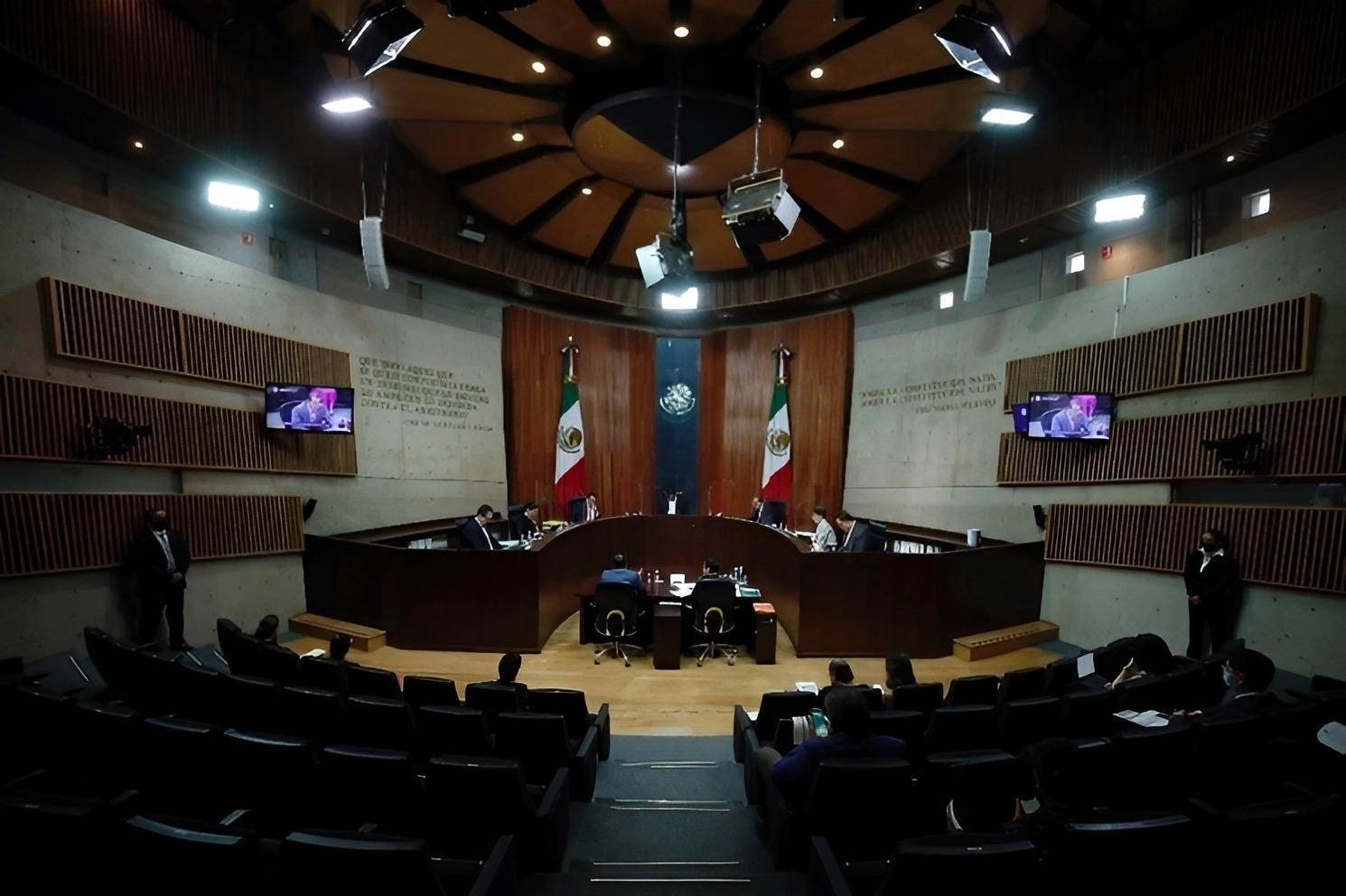 Durante una sesión del Tribunal Electoral del Poder Judicial de la Federación, en la Ciudad de México. Foto Cristina Rodríguez / Archivo