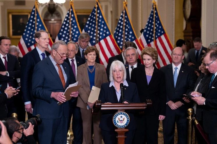 Senadores en el Capitolio. Foto Ap