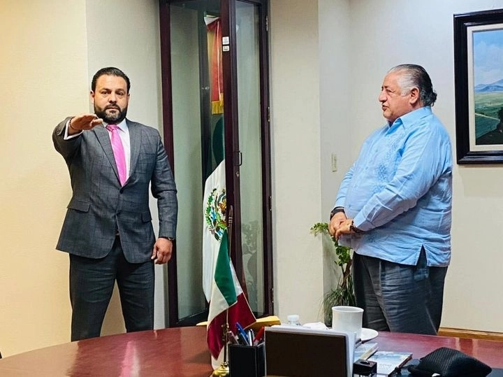 Israel Clemente González, designado séptimo Oficial Mayor por el gobernador de Baja California, Jaime Bonilla Valdez, a partir del 16 de marzo de 2021, tiene antecedentes penales de lavado de dinero. Foto tomada del Facebook de @fgebaja / Archivo