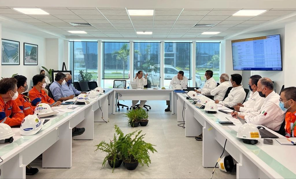 Sesión de trabajo de la Sener. Foto @SENER_mx