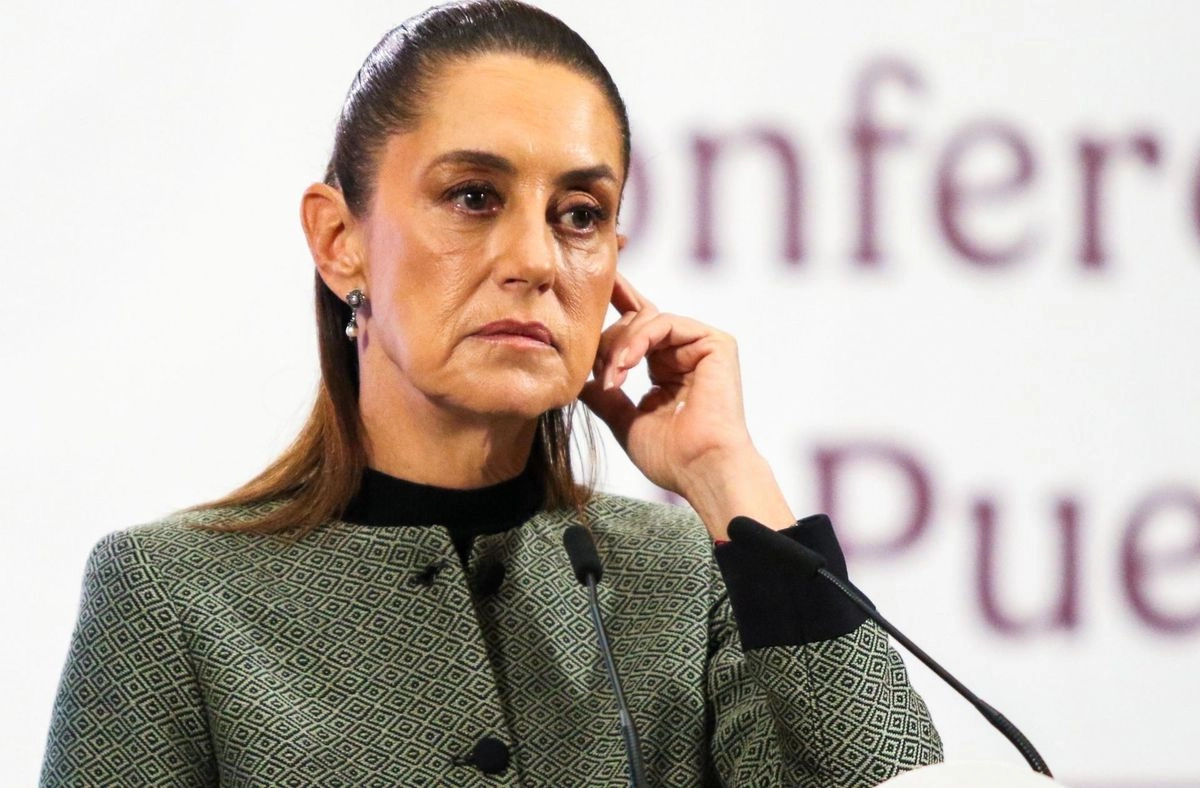 La presidenta Claudia Sheinbaum en su conferencia matutina desde Palacio Nacional, el 12 de septiembre de 2025. Foto 