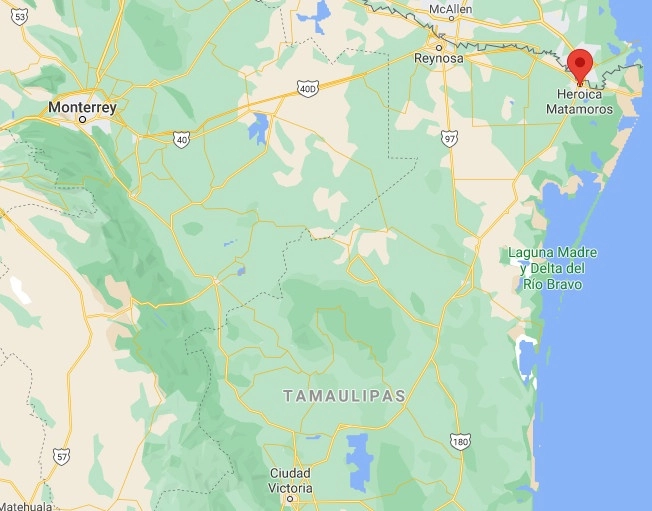 Una pareja que secuestró y cobró el pago del rescate a la familia de un empresario de la ciudad fronteriza de Matamoros fue sentenciada a 180 años de prisión. Imagen tomada de Google Maps
