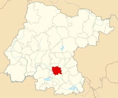 Mapa que indica la ubicación del municipio de Cortazar, Guanajuato. Imagen tomada de Wikipedia 