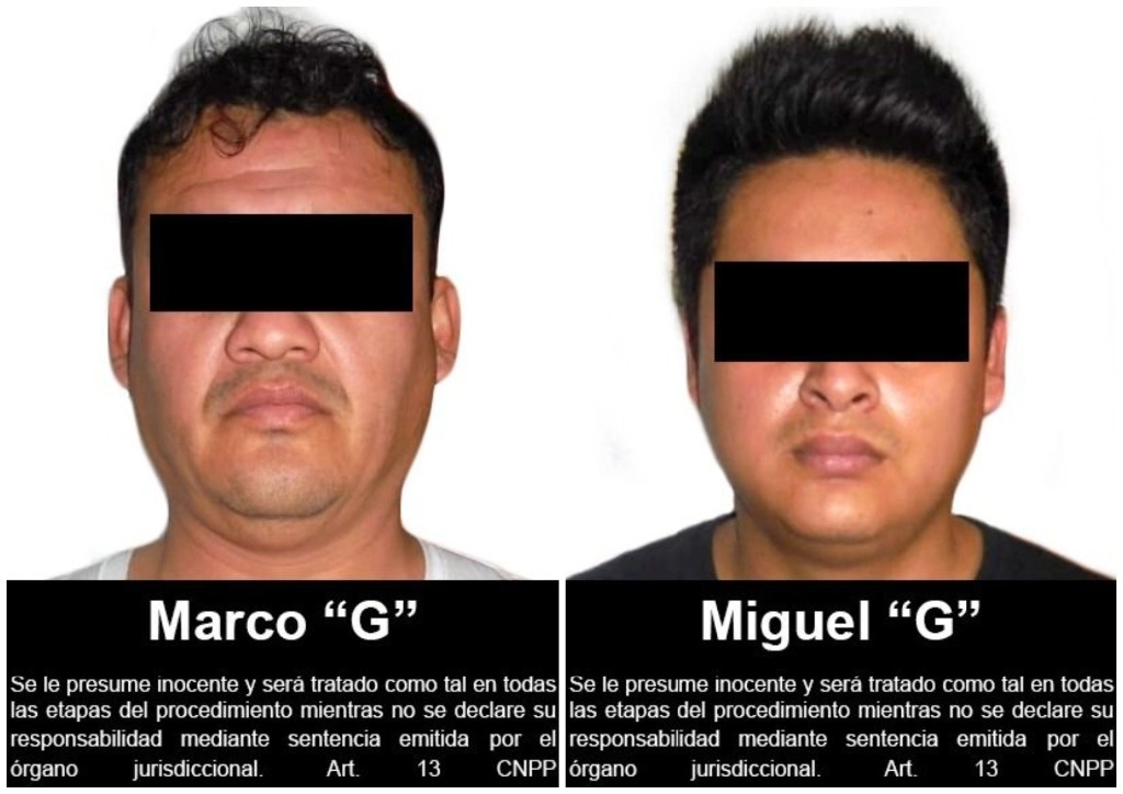 Además de la sentencia, los culpables recibieron una multa de 2 millones 530 mil 610 pesos por los delitos mencionados. Imagen difundida por FGR 