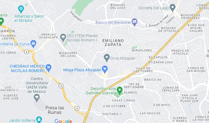 El feminicidio cometido por Arturo Sánchez en Atizapán de Zaragoza ocurrió en febrero de 2022. Foto Google maps