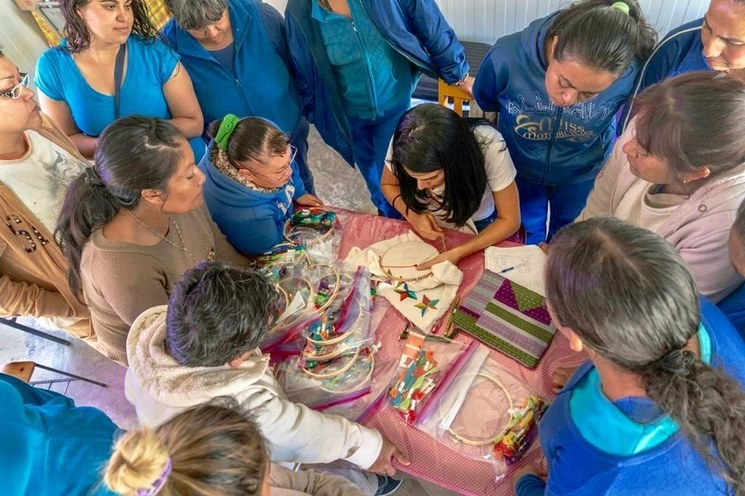 Imagen de mujeres privadas de su libertad en el reclosorio femenil de Santiaguito. Foto La Jornada

