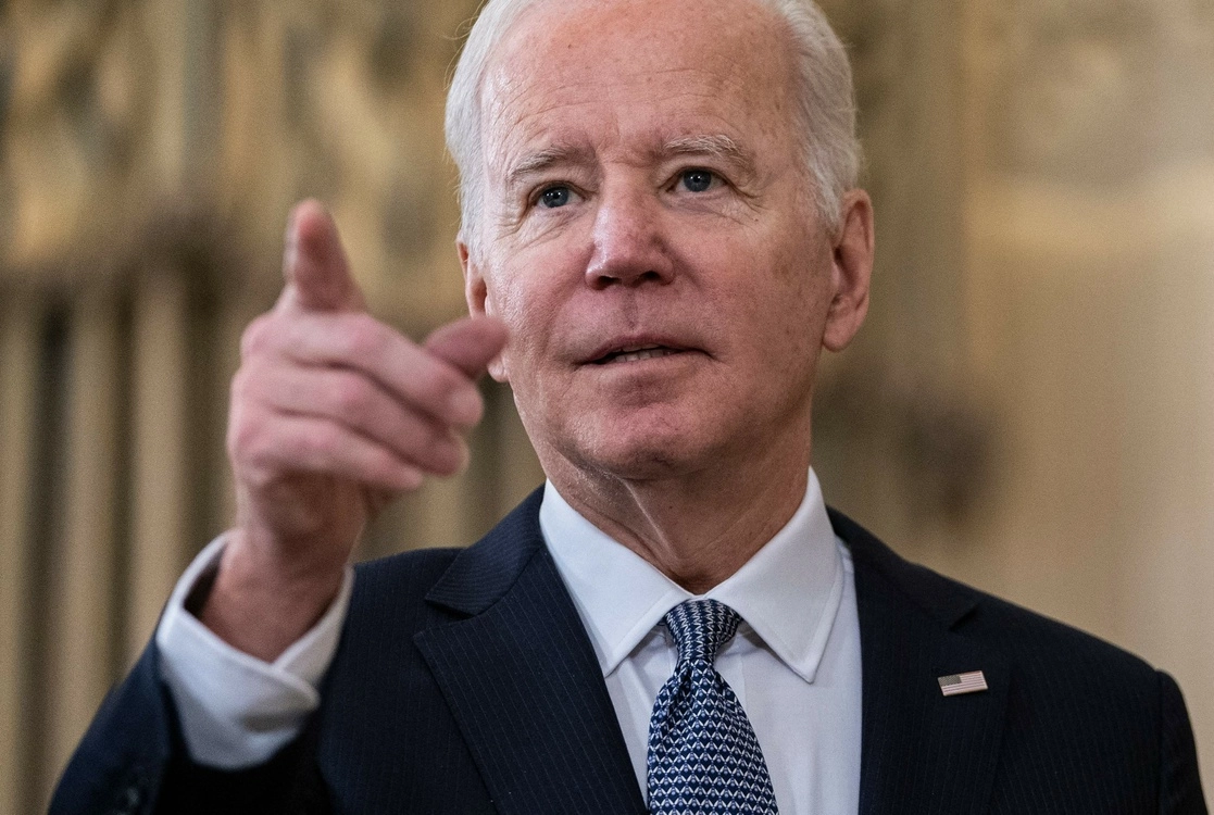 Joe Biden, presidente de Estados Unidos, advirtió a su homólogo ruso, Vladimir Putin, de abstenerse de invadir Ucrania, el 3 de diciembre de 2021. Foto Afp