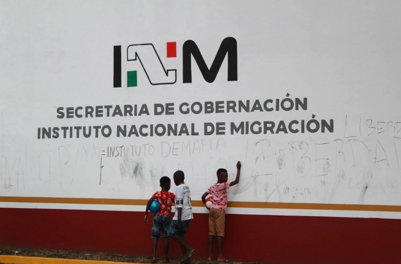 Estación migratoria en Chiapas. 