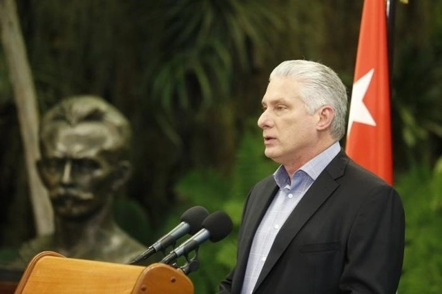 El presidente de Cuba, Miguel Díaz-Canel respondió al agradecimiento que le hizo el mandatario mexicano López Obrador. Foto Europa Press