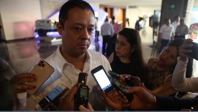 Gabriel Yorio González, subsecretario de Hacienda en la 83 Convención Bancaria, en Acapulco, Guerrero. Foto LA JORNADA/José Carlo González
