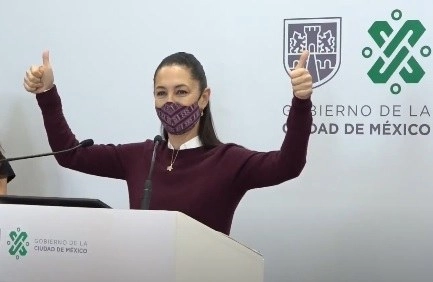 Claudia Sheinbaum, jefa de Gobierno de la CDMX informó que dio negativo a Covid-19. Foto Tomada de la transmisión de su videoconferencia