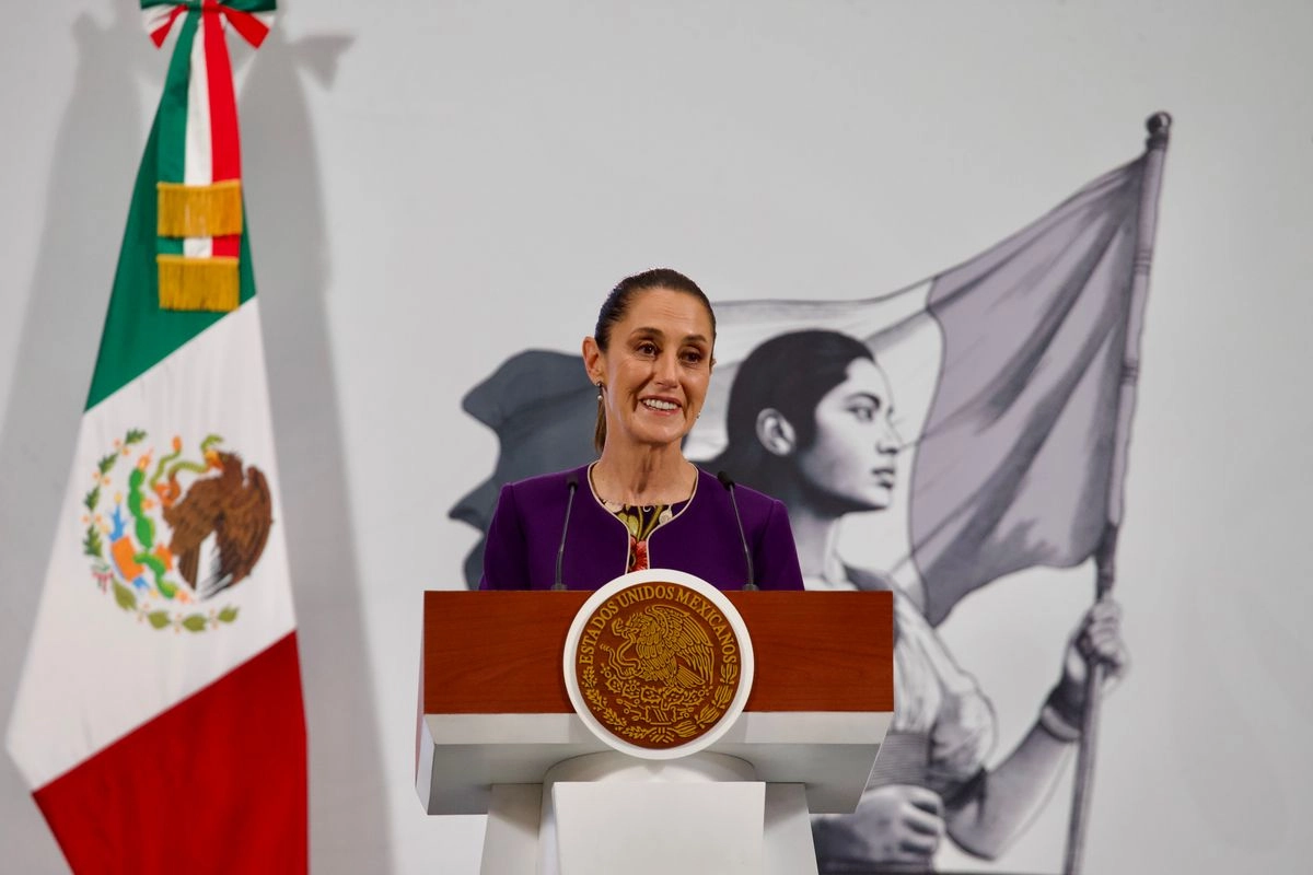 La presidenta Claudia Sheinbaum Pardo durante una conferencia de prensa matutina en imagen de archivo. Foto 