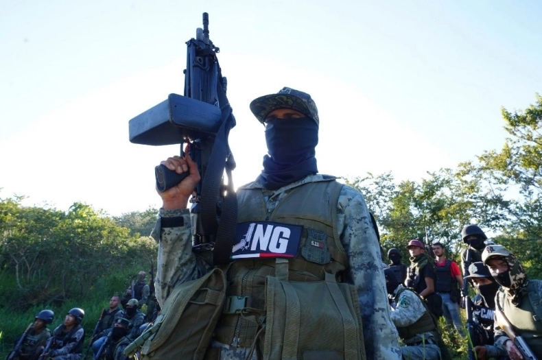 Presuntos integrantes del Cartel Jalisco Nueva Generación en Michoacán. 