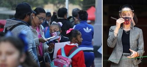 La jefa de Gobierno, Claudia Sheinbaun, afirmó que hay espacio en escuelas públicas ante un eventual crecimiento de la matrícula en el próximo ciclo escolar. Foto José Antonio López y Yazmín Ortega Cortés