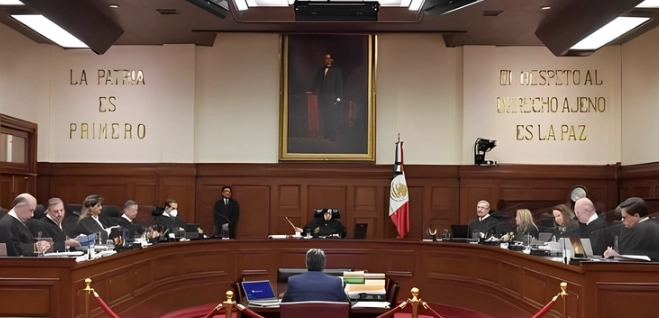 Los ministros de la Suprema Corte de Justicia de la Nación durante una sesión reciente. Foto cortesía SCJN