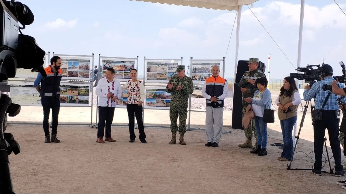 También se prevé que la titular del Ejecutivo haga un recorrido junto con el gobernador y Vallejo Suárez, encargado del proyecto de construcción del tren de pasajeros, particularmente sobre el tramo que unirá a la estación Villa de Tezontepec (ubicada en el municipio del mismo nombre) con el AIFA. Foto