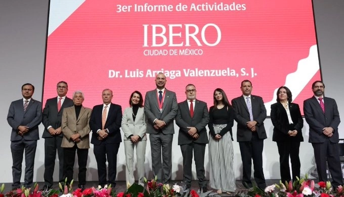 Se presentó el informe de actividades de la Universidad Iberoamericana CDMX durante el tercer año del Rectorado del doctor Luis Arriaga Valenzuela. Foto Ibero