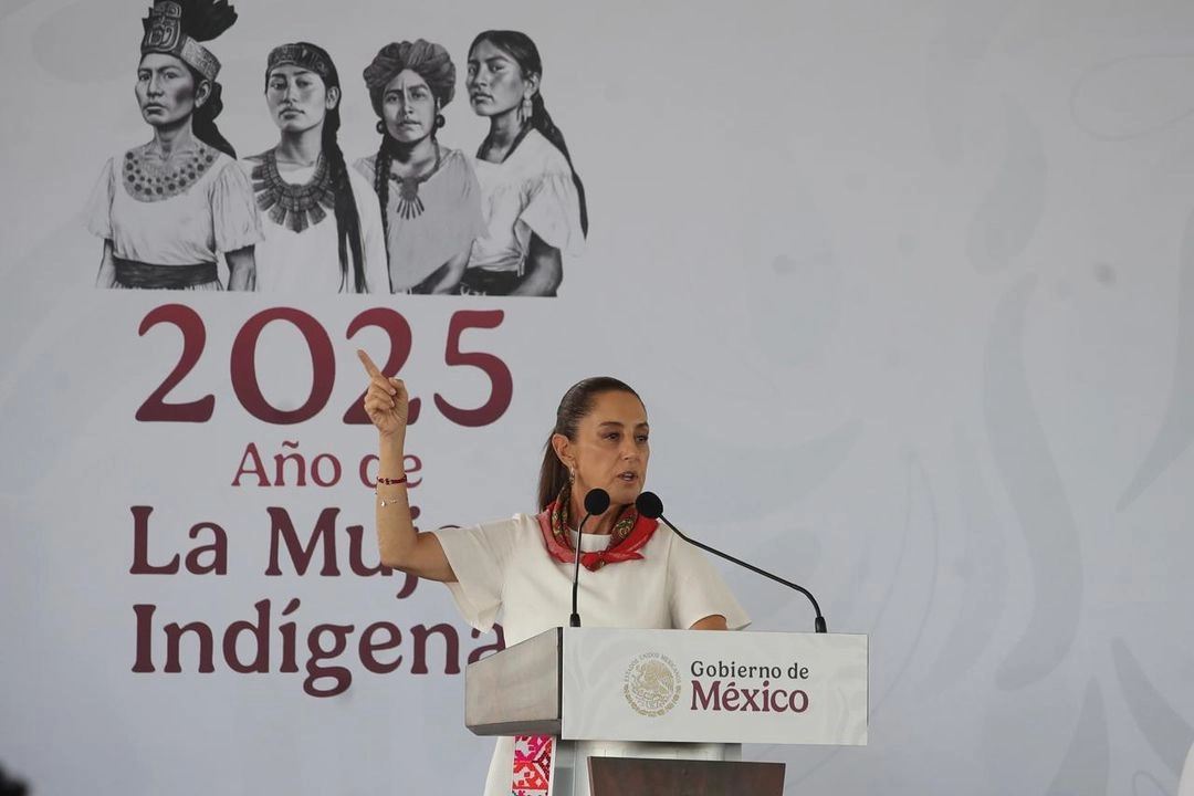 La presidenta Claudia Sheinbaum encabeza la inauguración de la Universidad para el Bienestar Benito Juárez, en el Parque Ecológico Lago de Texcoco, el 3 de mayo de 2025. Foto 