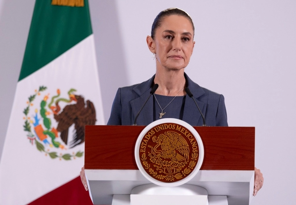 La presidenta Claudia Sheinbaum durante su conferencia matutina en Palacio Nacional, en la Ciudad de México, el 12 de noviembre de 2024. Foto Presidencia