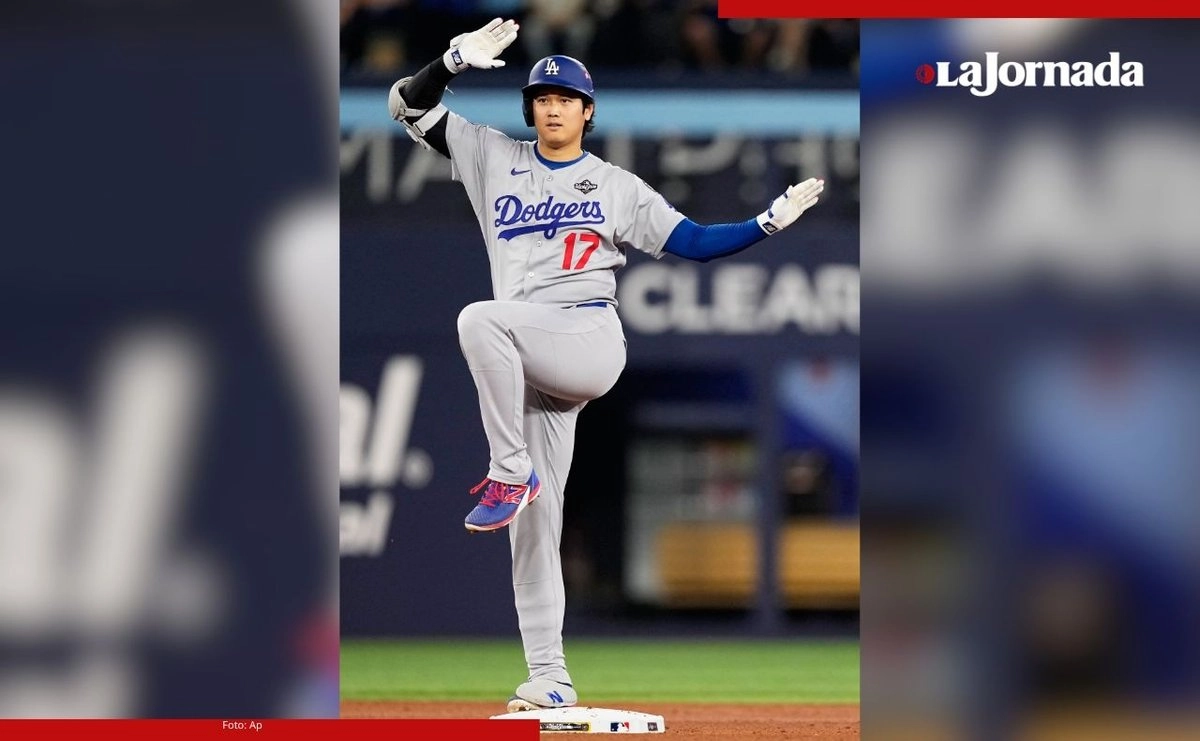 El japonés, Shohei Ohtani, iniciará desde el montículo el Juego siete de la Serie Mundial que disputa su equipo, Los Dodgers de Los Ángeles ante los Azulejos de Toronto. Foto  