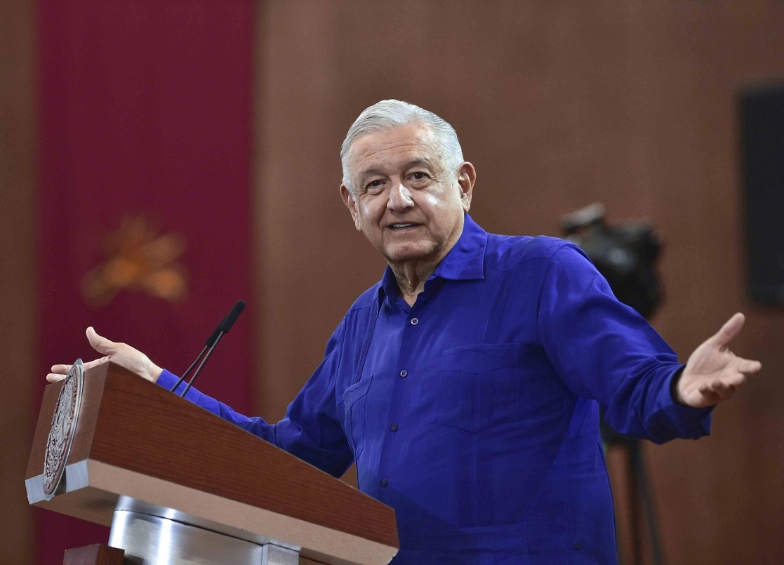Este lunes la conferencia presidencial se realizó desde la ciudad de Puebla. Foto cortesía Presidencia
