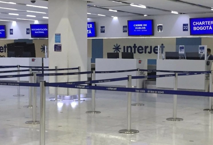 Instalaciones de Interjet en la Terminal 1 del Aeropuerto Internacional de la Ciudad de México. Foto Cristina Rodríguez / Archivo