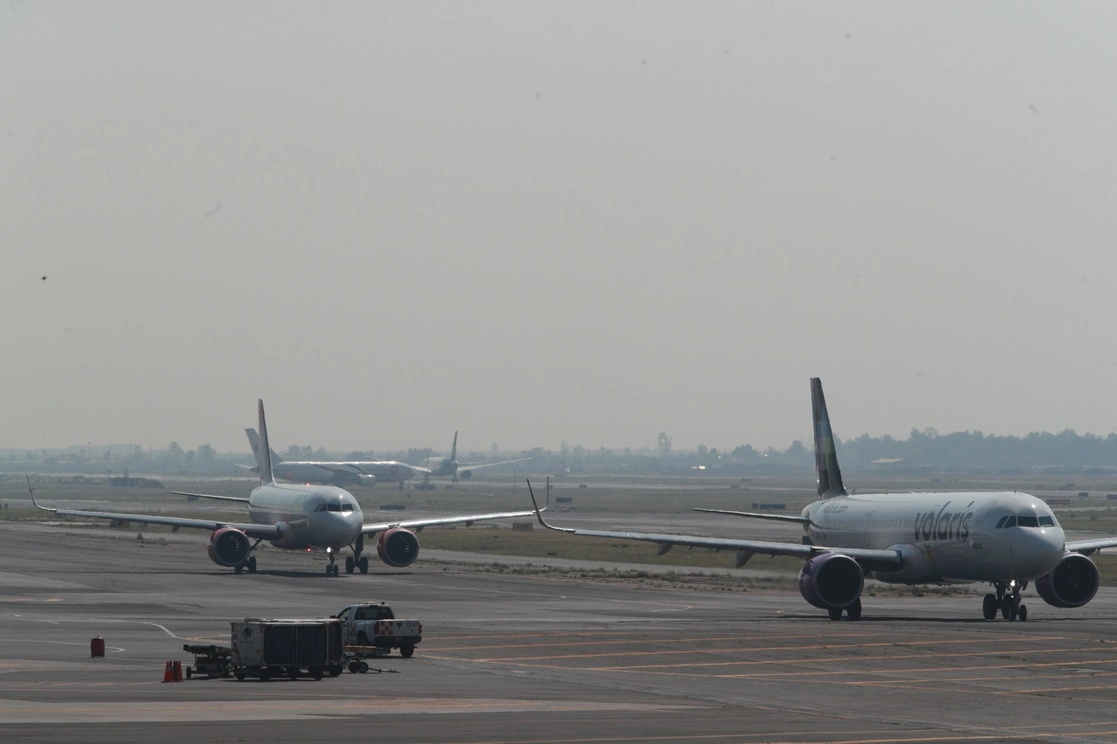 Aspectos del AICM. Foto Alfredo Domínguez