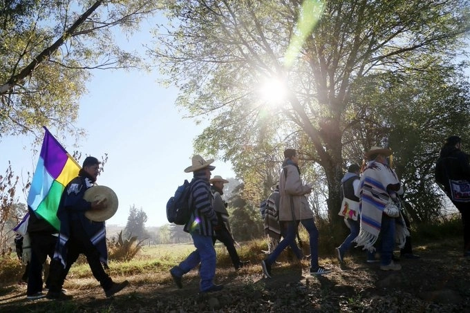 El Consejo Supremo Indígena busca que al menos 30 comunidades reciban el fallo a favor de la autodeterminación. Foto La Jornada