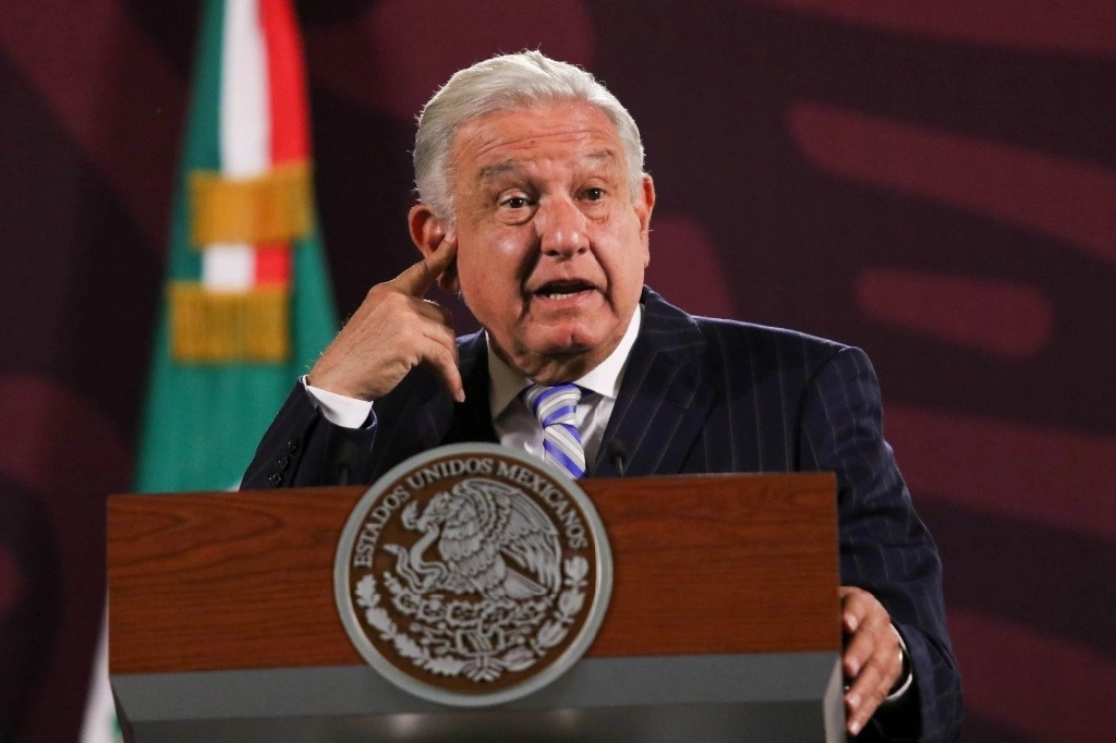 El presidente López Obrador, durante su conferencia de este lunes desde Palacio Nacional, el 2 de septiembre de 2024. Foto Cuartoscuro 