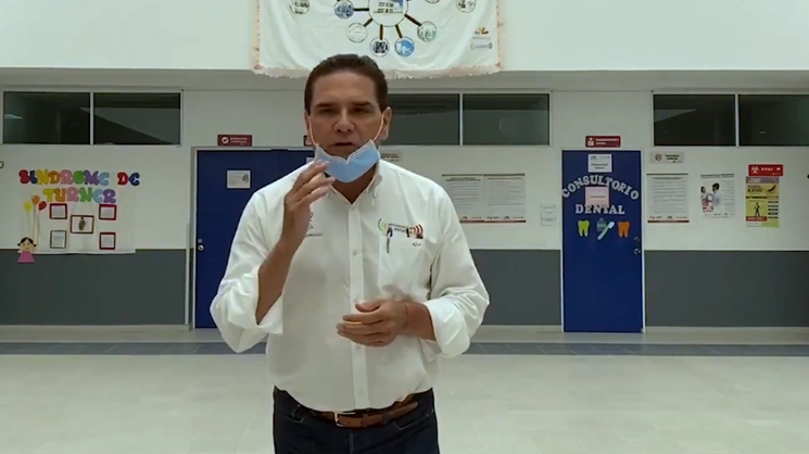 El gobernador de Michoacán solicitó recursos al presidente López Obrador para atender casos de coronavirus en el estado. Foto captura de pantalla