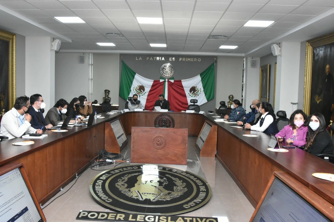 La Comisión Permanente del Congreso de Hidalgo. Foto Juan Ricardo Montoya 