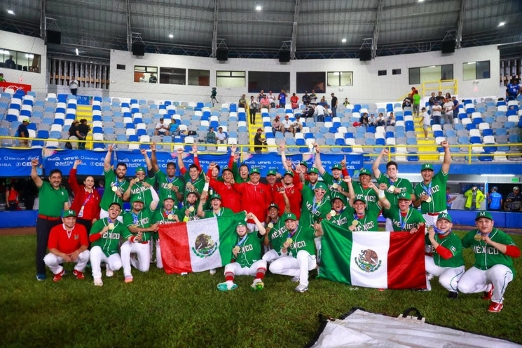 En su cuenta de Twitter, la Liga Mexicana de Beisbol publicó una foto con un mensaje de felicitación a la novena tricolor. Foto tomada de Twitter @LigaMexBeis.