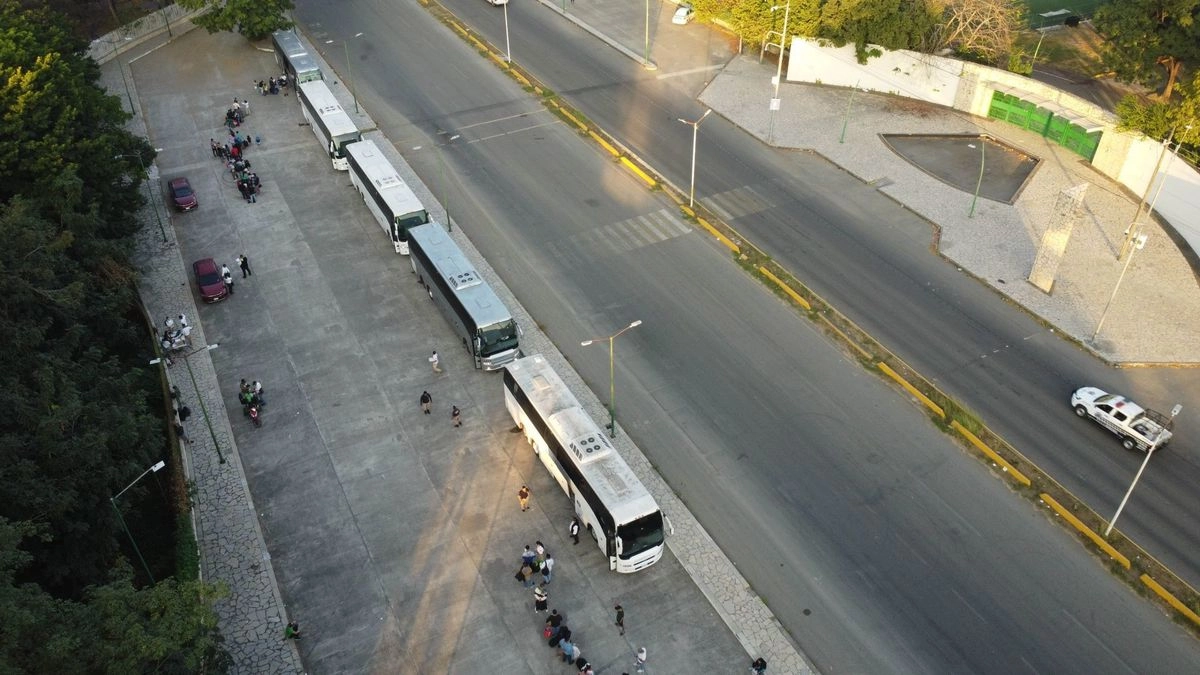 Ante las políticas migratorias impuestas por el presidente de EU, Donald Trump, se registra una menor actividad económica en la frontera sur de México; en la imagen, calles semivacías en Tapachula. Foto 