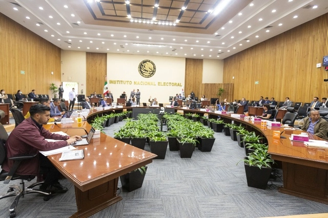 Sesión del Consejo General del INE este 24 de marzo de 2023. Foto Pablo Ramos