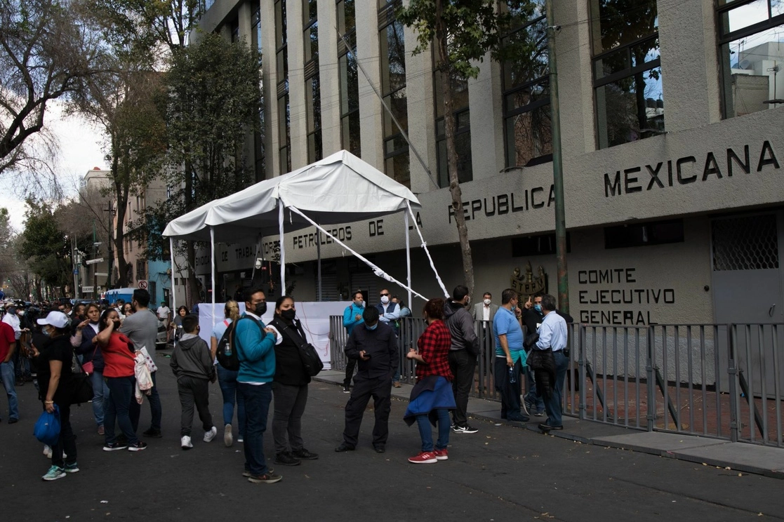 Elecciones del Sindicato Petrolero de la República Mexicana, el pasado 31 de enero de 2022. Foto Cuartoscuro