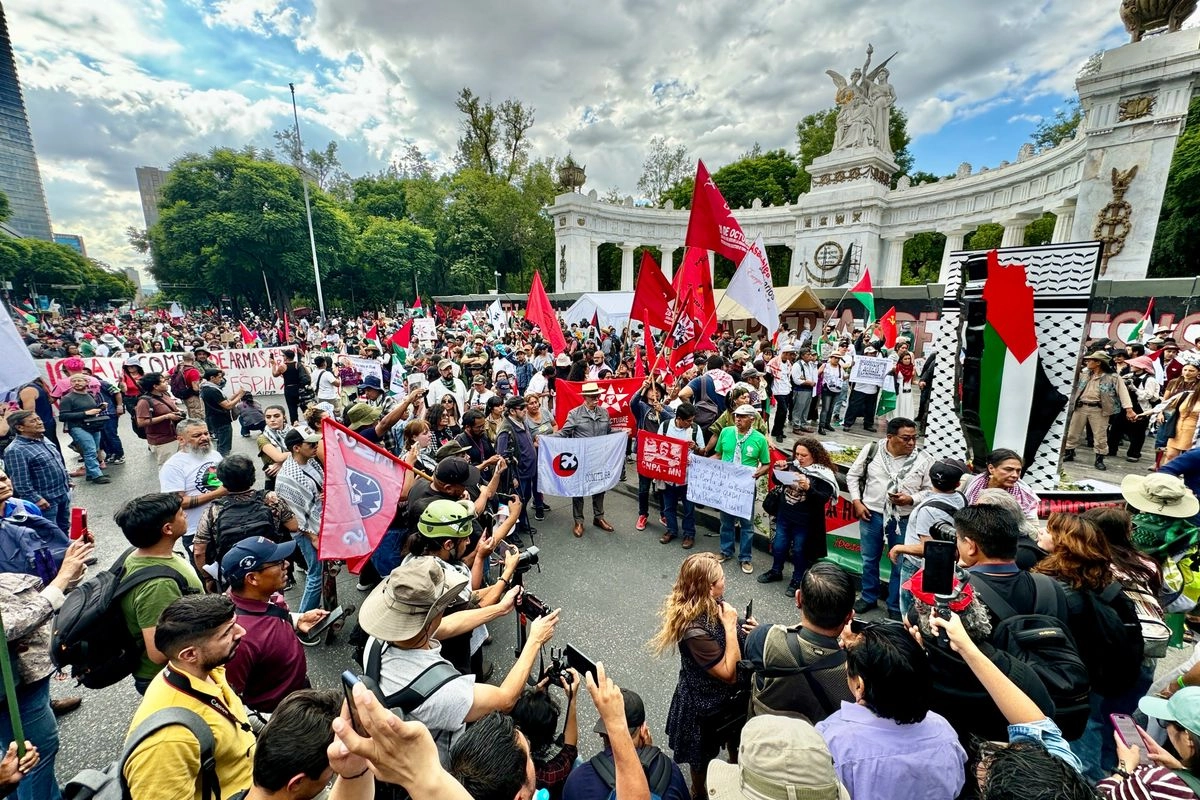 Marcha de sindicatos en apoyo a Palestina en imagen de archivo. Foto 