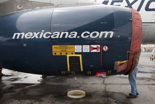 Actividad en la base de mantenimiento de Mexicana MRO Services en agosto de 2013. Foto Cristina Rodríguez
