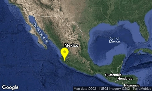 El sismo fue perceptible en Autlán, mas no en el resto de la región. Imagen tomada de Google Maps