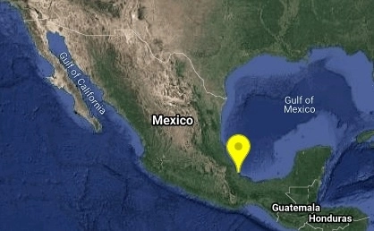 El sismo se registró a las 04:58 horas del miércoles 4 de agosto de 2021. Imagen tomada del Twitter de @SismologicoMX