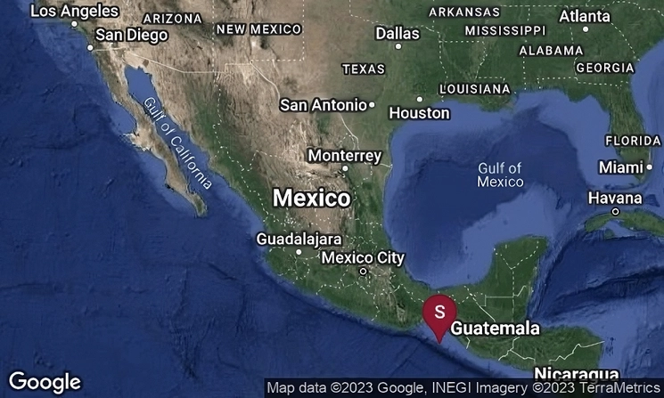 El Servicio Sismológico Nacional detalló que el movimiento telúrico de magnitud 6.5 ocurrió a las 3:29 horas el 14 de julio de 2023. Foto tomada del Twitter @SismologicoMX 