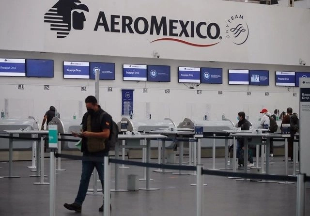 Instalaciones de Aeroméxico en la T2 del AICM. Foto 