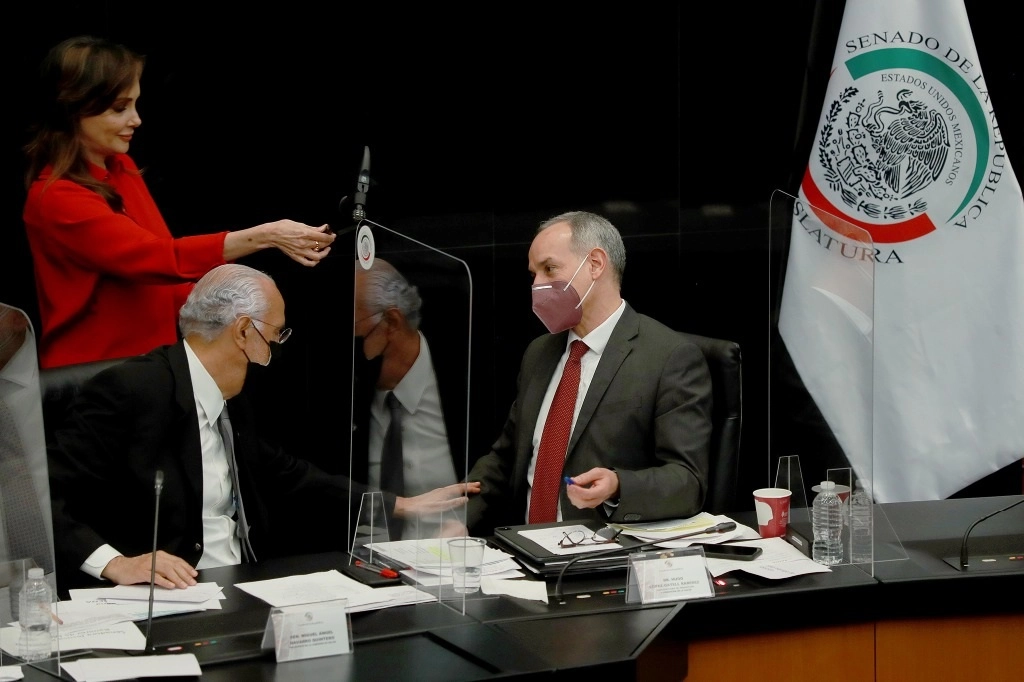 “Hoy por hoy vemos a senadoras exhaltadas acusando a un funcionario público de 'pequeño virrey de las camas vacías y los muertos en casa', señaló la experta en alusión a la legisladora Lily Téllez frente al subsecretario de Salud, Hugo López-Gatell. Foto María Luisa Severiano 