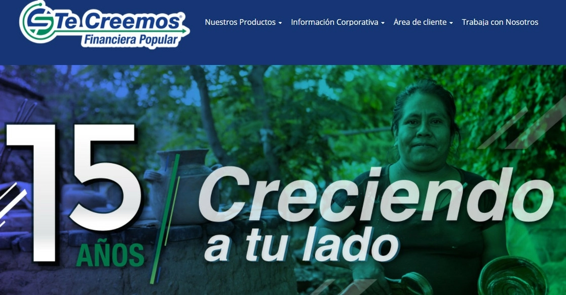 Te Creemos Holding, firma controladora de las sociedades financieras populares Te Creemos y CAME y Banco Forjadores dieron a conocer que han llegado a un acuerdo de compraventa del banco. Imagen tomada del sitio https://tecreemos.com/