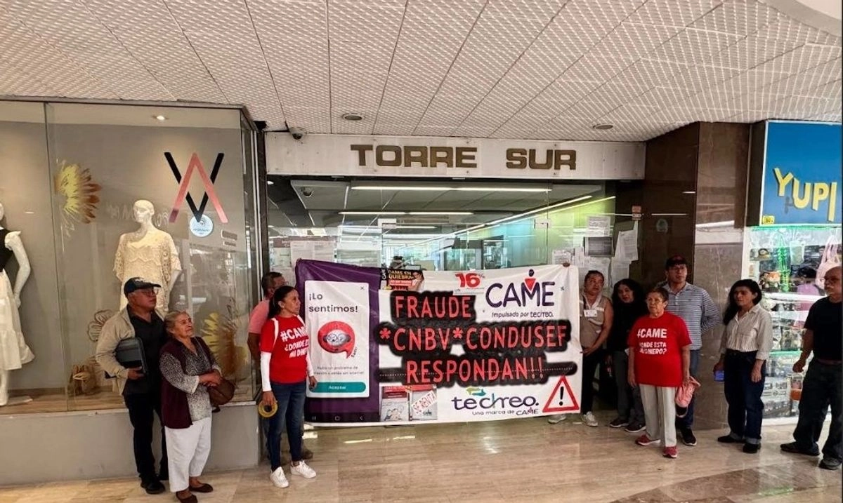 Protesta de ahorradores que exigen respuestas y la devolución de sus recursos. La imagen, de archivo. Foto 