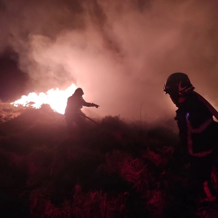 Alrededor de las 22 horas se logró controlar en su totalidad el incendio. Foto