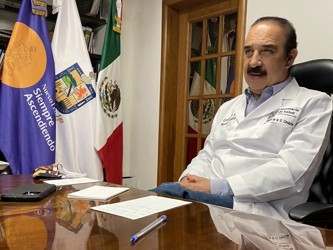 Manuel de la O Cavazos, secretario de Salud de Nuevo León. Foto tomada del Twitter de  @DrManueldelaO / Archivo